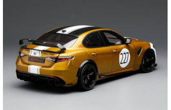ALFA ROMEO GIULIA GTAm №227 Racing (2021), gold/white