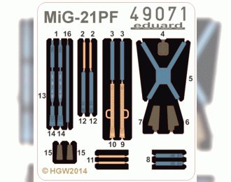 Ремни для MiG-21PF seatbelts FABRIC