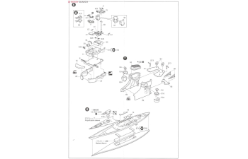 Сборная модель German Battleship Bismarck Waterline Series No. 618