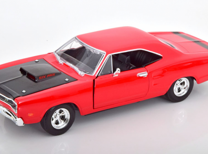 DODGE Coronet Coupe 2-door Six Pack (1969) - Super Bee, Red Mat Black