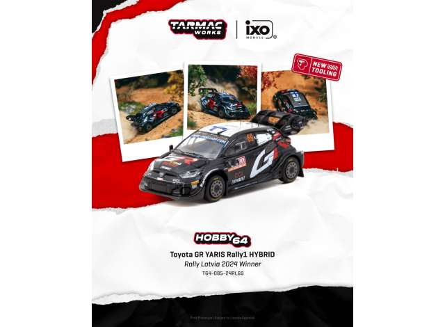 Toyota GR YARIS Rally1 HYBRID Kalle RovanperÃ¤/Jonne Halttunen Rally Latvia Winner, various 2024