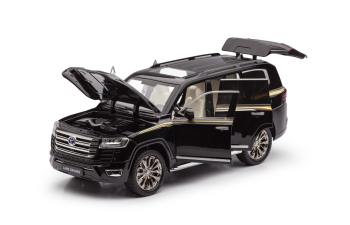 TOYOTA Land Cruiser 300 (2021), черный ( с работающим светом)