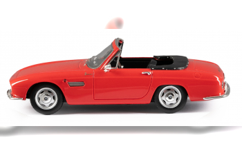 OSCA 1600 GT convertible top down by Fissore (1963), red