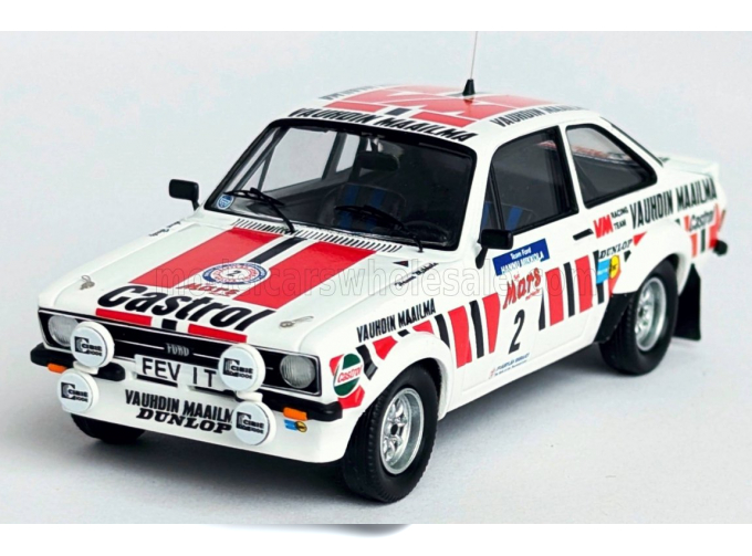 FORD Escort Mkii (night Version) N 2 1000 Rally Lakes (1979) Hannu Mikola - Arne Hertz, White Red