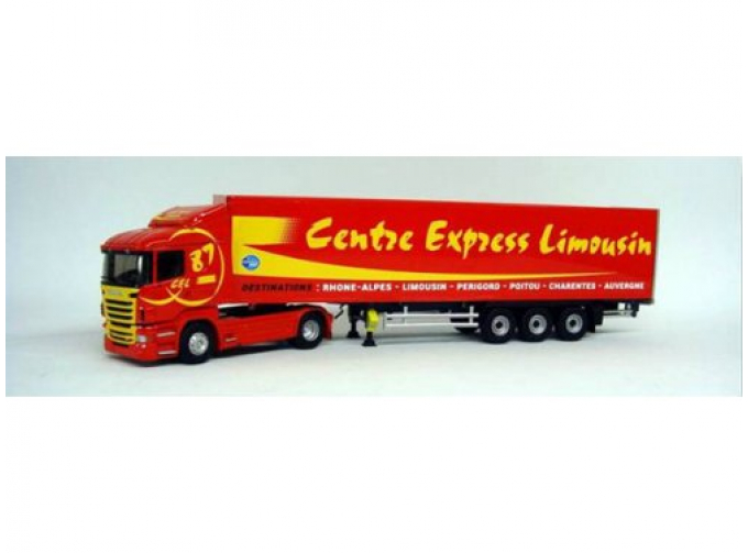 SCANIA G420 Serie R с полуприцепом "Centre Express Limousin" (2010), red