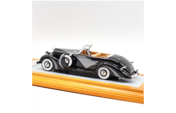 Mercedes-Benz 500K 1935 Cabriolet Saoutchik sn123696 open top, Black/Grey