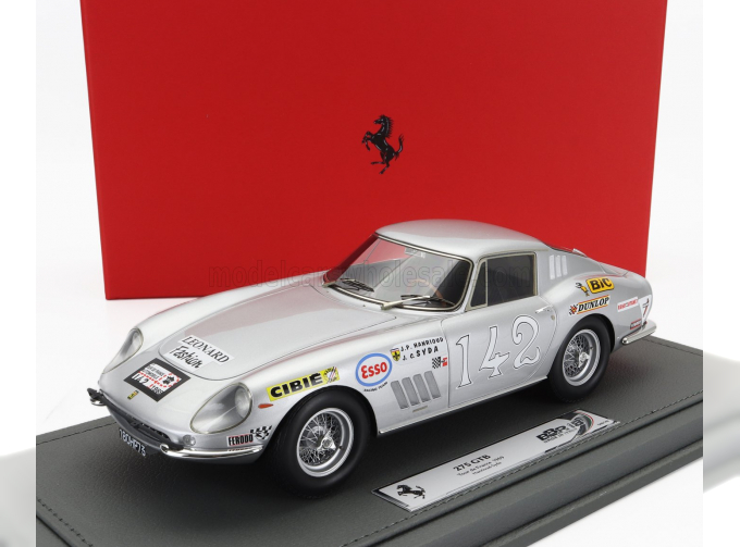 FERRARI 275 Gtb №142 Rally Tour De France (1969) Jean Pierre Hanrioud - Jean Claude Syda, Silver