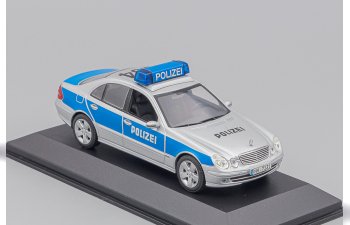 MERCEDES-BENZ E-Class Hamburg Police W211 (2002), silver / blue