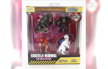 Набор фигурок 4x Godzilla - Skar King - Kong - Shimo - Cm. 6.0