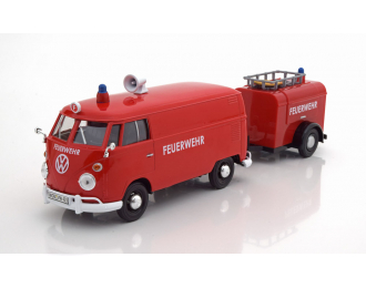 VOLKSWAGEN Bulli T1 mit Anhänger fire engine nothing to be opened