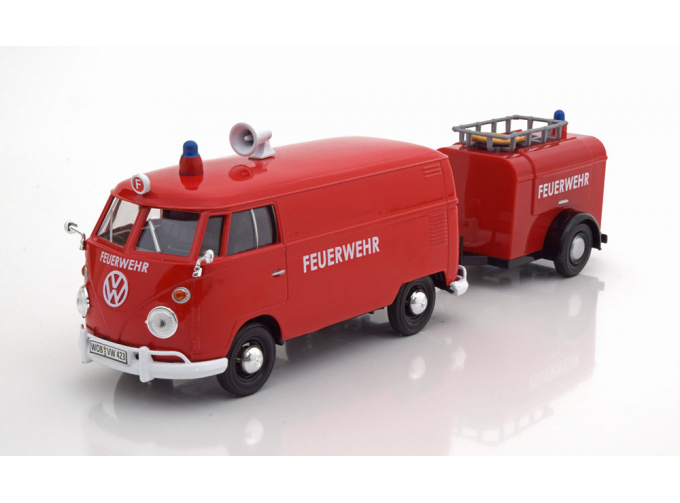 VOLKSWAGEN Bulli T1 mit Anhänger fire engine nothing to be opened