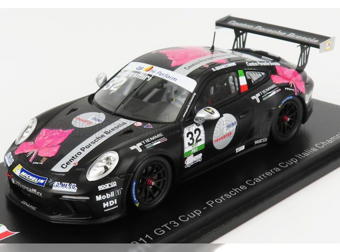 PORSCHE 911 991 Gt3 N2 Porsche Carrera Cup Italy Champion (2018) G.Quaresmini, Black White Red