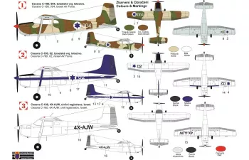 Сборная модель Cessna C-180 (U-17) "Israel"