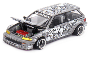 HONDA Civic (EF) Kaido Manga V1 (1987), grey / white