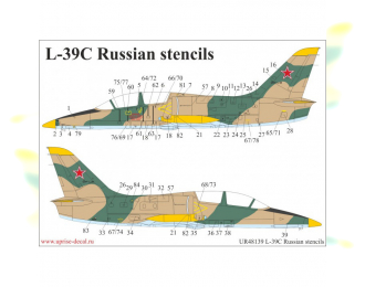 Декаль для DL-39C Albatros, российские тех. надписи