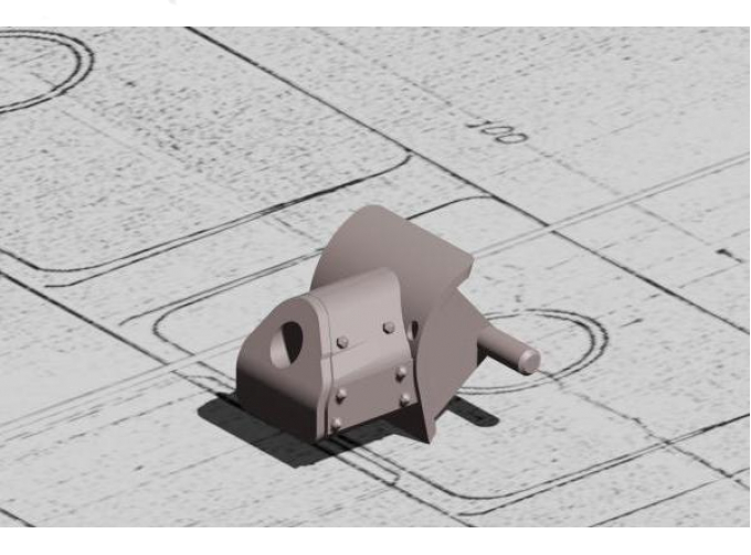 Бронемаска для Т-34-76, для модели от Звезда 5011