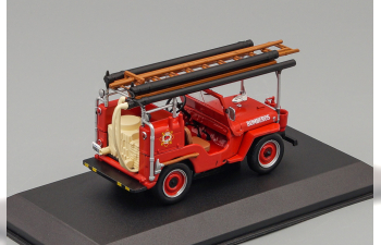 Jeep CJ2A 1946 Bomberos, red