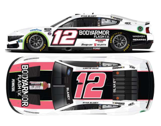 Ford Mustang #12 Ryan Blaney *Bodyarmor Flash I.V.*, white/pink/black 2024