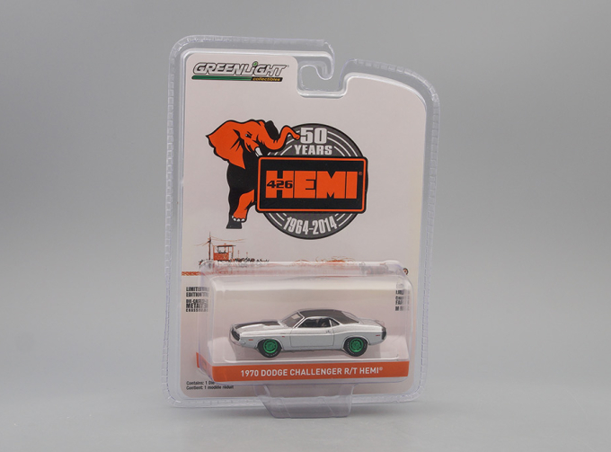 DODGE HEMI Challenger R/T 426 HEMI 50 Years 1970 Silver (Greenlight!)