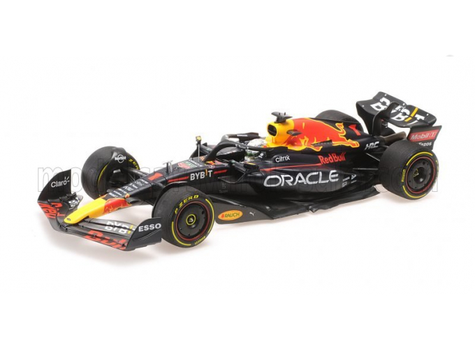 RED BULL F1 Rb18 Team Oracle Red Bull Racing №1 Winner French Gp World Champion (2022) Max Verstappen, Matt Blue Yellow Red