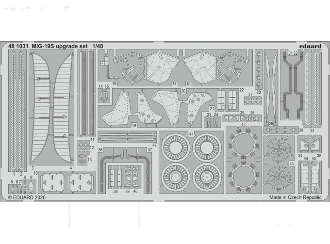 Фототравление для MiG-19S upgrade set