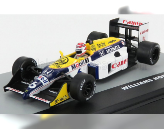 WILLIAMS F1  Honda Fw11b N 6 Italy Gp Nelson Piquet 1987 World Champion, White Blue Yellow