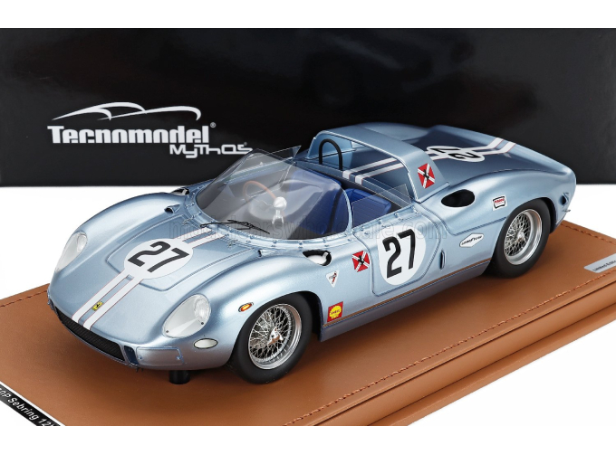 FERRARI 330p 4.0l V12 Spider №27 12h Sebring (1965) Charlie Kolb - John Fulp, Light Blue Met