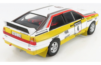 AUDI QUATTRO A2 №4 3rd RALLY NEW ZEALAND (1984) H.MIKKOLA - A.HERTZ, YELLOW WHITE