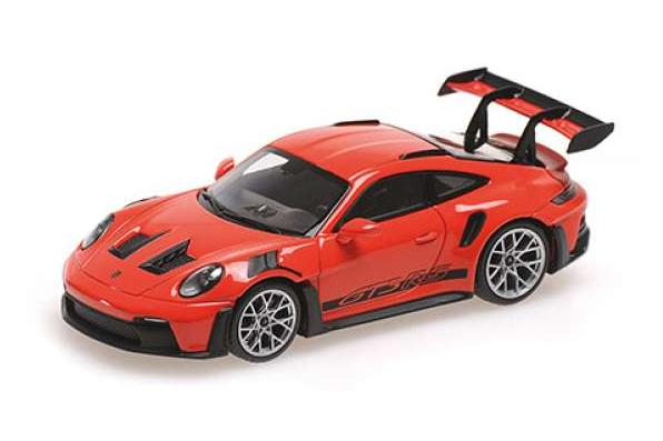 PORSCHE 911 (992) GT3 RS (2024), red with silver wheels