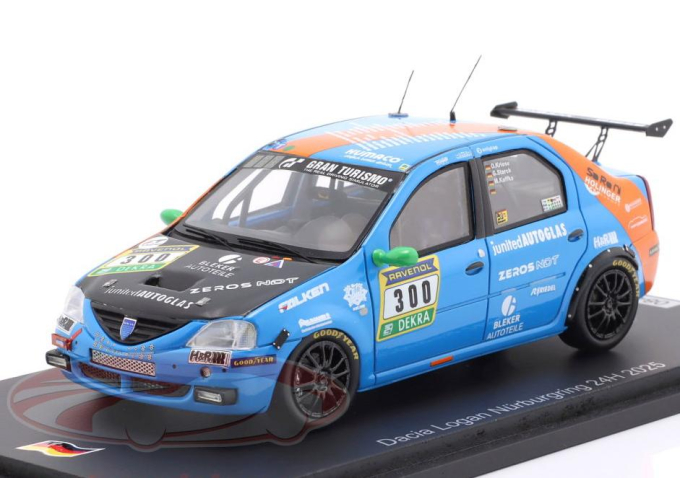 DACIA Logan Team Ollis Garage Racing №300 24h Nuerburgring Oliver Kriese, Gregor Starck, Martin Kaffka (2025)