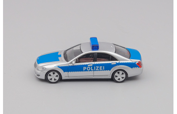 MERCEDES-BENZ S-Klasse (W221) "Polizei Werttransportbegleitung", silvermetallic / blue