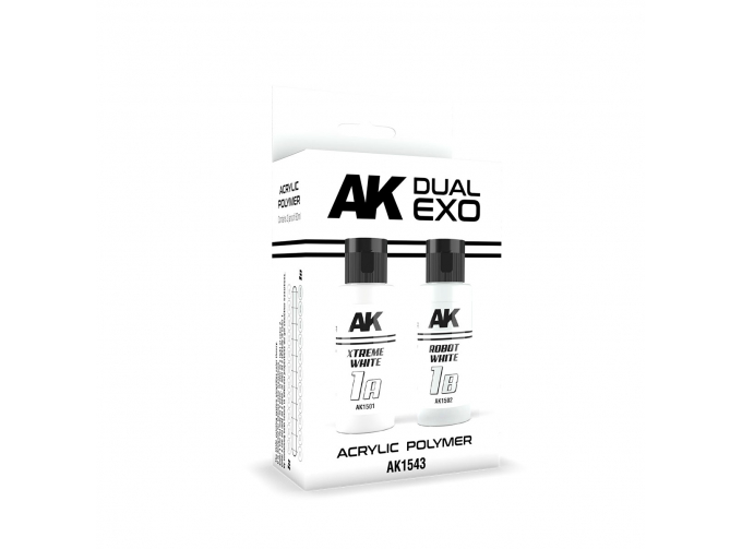 Набор акриловых красок XTREME WHITE & ROBOT WHITE DUAL EXO Set, 60мл