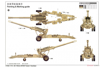 Сборная модель 155-мм буксируемая гаубица US M198