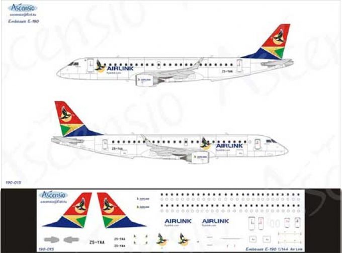 Декаль на самолет Embraer 190 (Air Link)