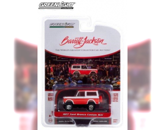 FORD Bronco Custom (Lot #847) 1977 Red and White