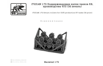 Поддерживающие катки танков КВ, производства ЧТЗ (3d печать)