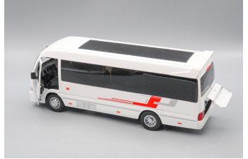 TOYOTA Coaster, белый, 23 см