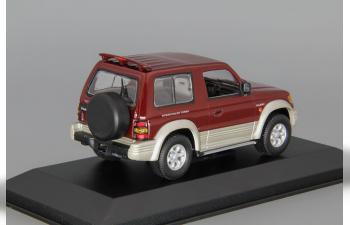 MITSUBISHI Pajero II SWB (1994), red metallic