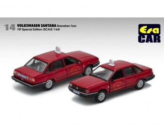 VOLKSWAGEN Santana 1 st  Special Edition *Shenzhen Taxi*, red