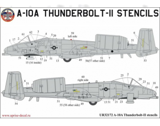 Декаль A-10A Thunderbolt stencils