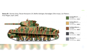 Сборная модель TANK P40 Carro Armato Military (1941)