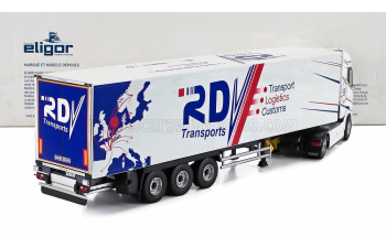 DAF Xg Truck Cassonato Rdv Transports (2021), White Blue