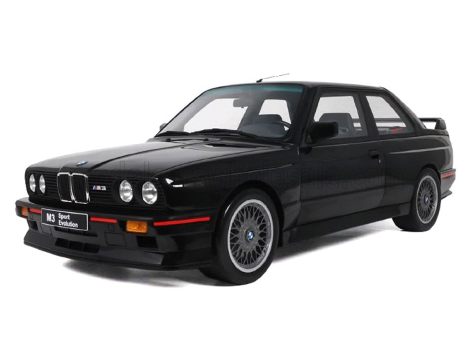 BMW 3-SERIES M3 (E30) - CON VETRINA - WITH SHOWCASE (1990), black