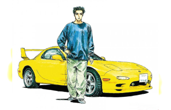 Сборная модель Takahashi Keisuke FD3S RX-7 Comics Vol.1 Ver.