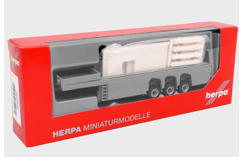 Полуприцеп для перевозки бетонных изделий с грузом