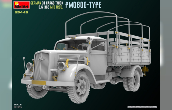 Сборная модель OPEL Blitz Pmq600 Type German 3t Cargo Military Truck 1952