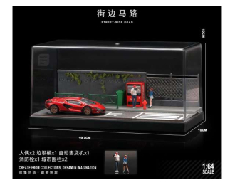 Street side 05 with figure, various