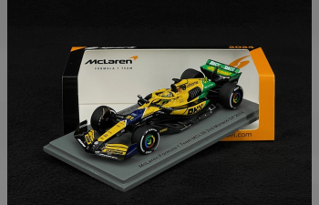 McLAREN F1 Mcl38 Team Mclaren №81 2nd Monaco Gp (2024) Oscar Piastri, Yellow Green Black