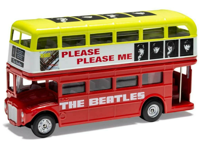 ROUTEMASTER Rml 2757 Autobus London (1956) - The Beatles - Please Please Me, Red White Yellow