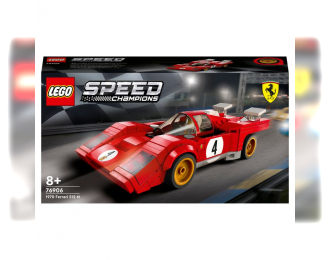 FERRARI Lego Speed Champion - 512m N 4 Racing 1970 - 291 Pezzi - 291 Pieces, Red